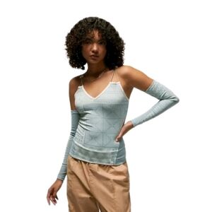 Jordan Nike AIR x Bephies Beauty‎ Supply Women's Size L Tank Top Dusty Sage NWT